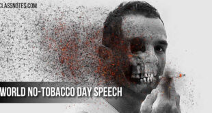 World No-Tobacco Day Speech For Students in English