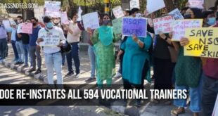 Directorate of Education re-instates all 594 vocational trainers