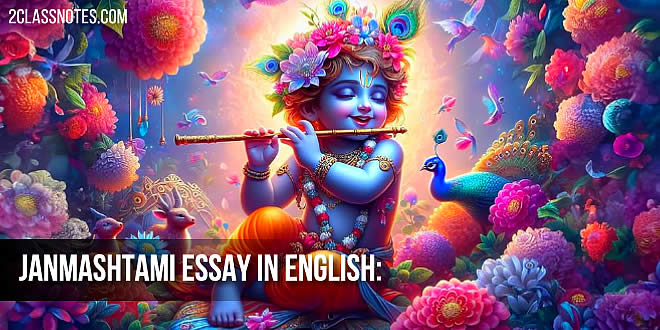 Janmashtami Essay in English for School Students and Children