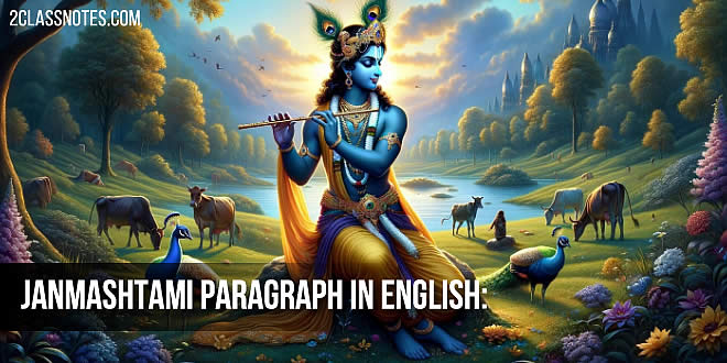 Janmashtami Paragraph in English Language: Krishnashtami Festival