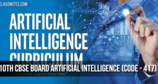 10th CBSE Board Artificial Intelligence