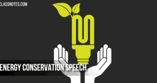 Energy Conservation Speech In Englis